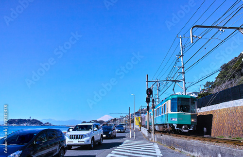 富士山と江ノ電