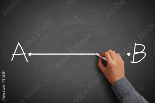 Point A to Point B with Stratight Line