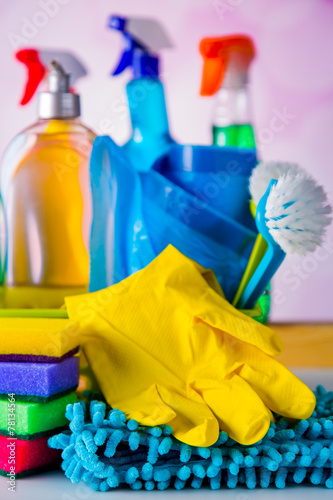 Vivid colors in washing concept