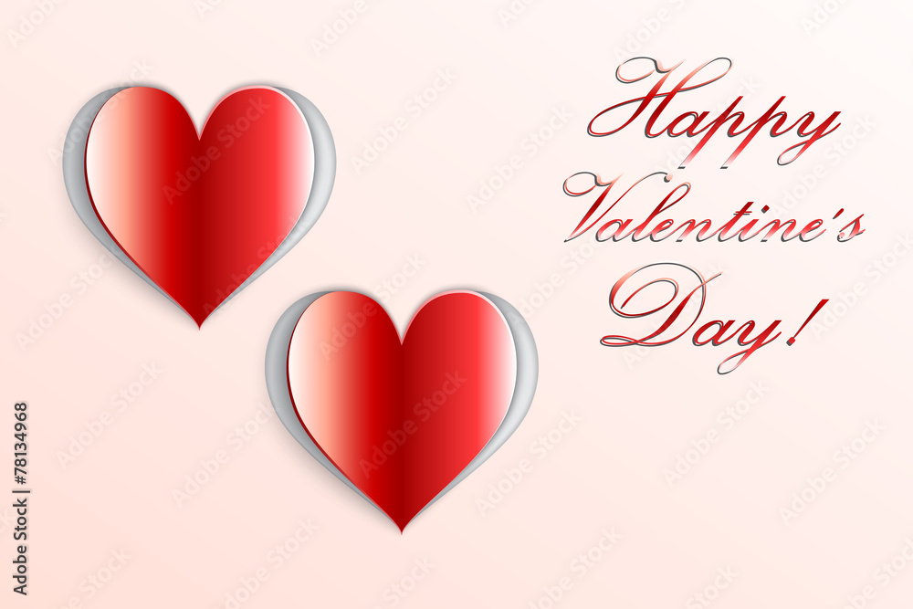 Vector abstract heart background for Saint Valentine