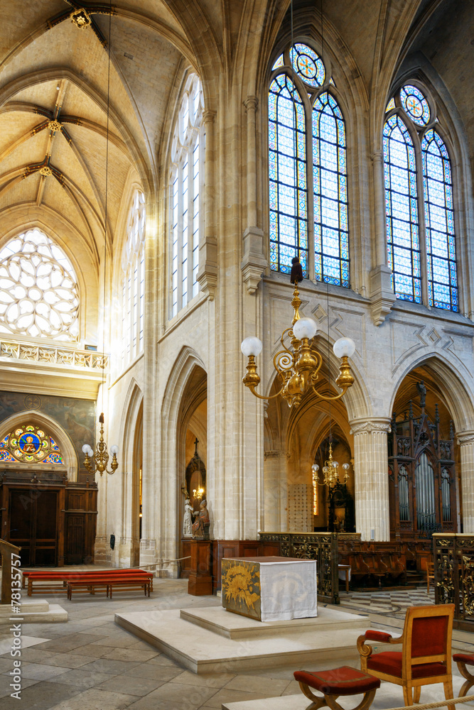 Сatholic church of Saint Germain of Auxerre in Paris, France.