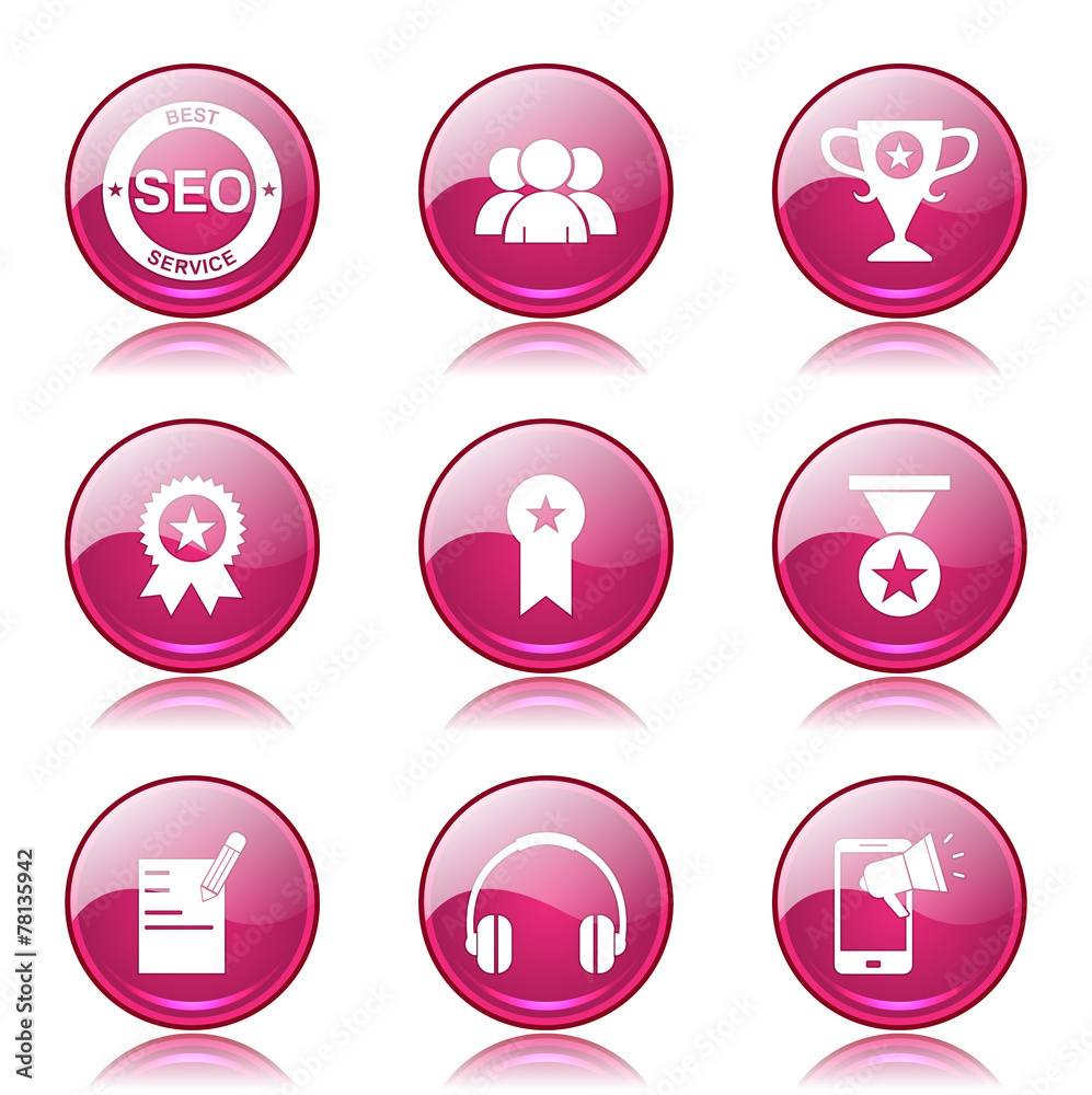 SEO Internet Sign Pink Vector Button Icon Design Set 9 SEO Internet Sign Pink Vector Button Icon Design Set 9