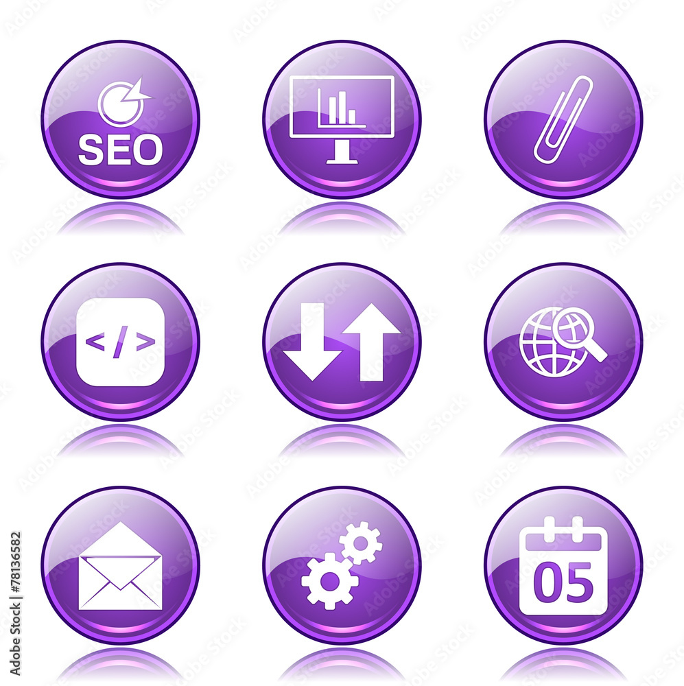 SEO Internet Sign Violet Vector Button Icon Design Set 6 SEO Internet Sign Violet Vector Button Icon Design Set 6