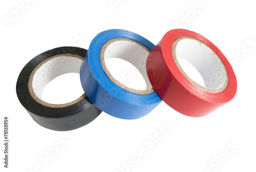 Adhesive tape isolated on white