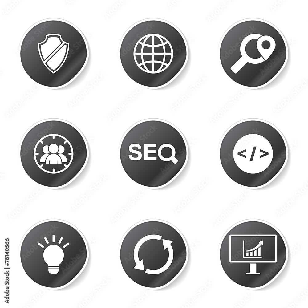 SEO Internet Sign Black Vector Button Icon Design Set 2 SEO Internet Sign Black Vector Button Icon Design Set 2