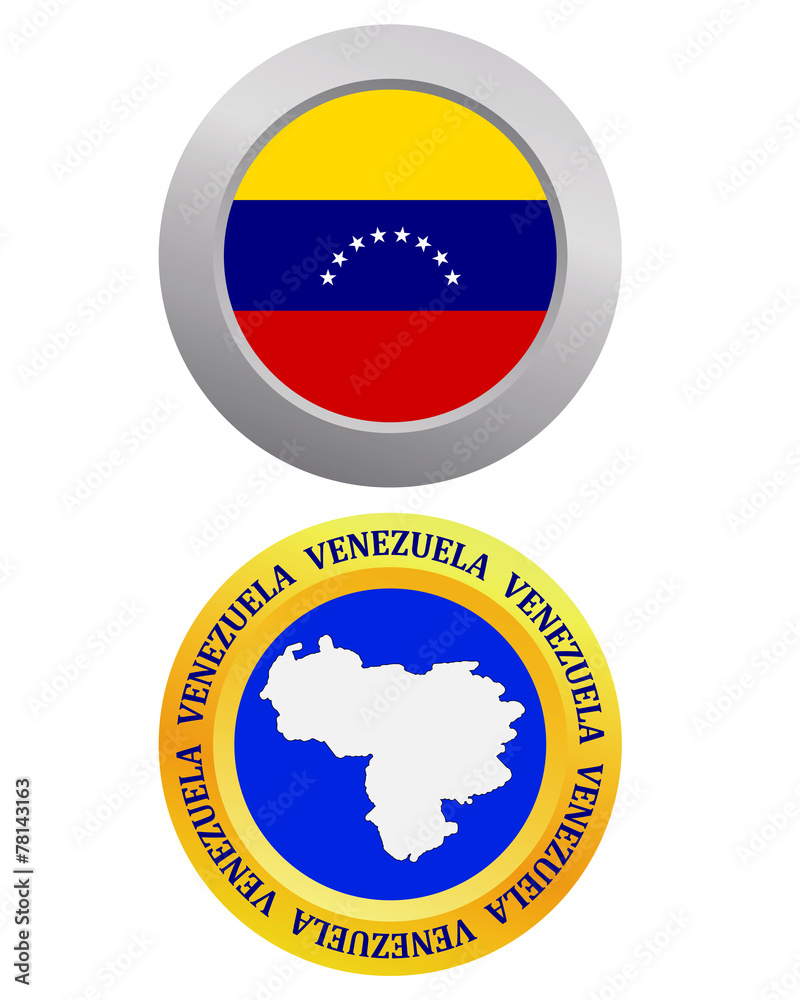 button as a symbol VENEZUELA button as a symbol VENEZUELA