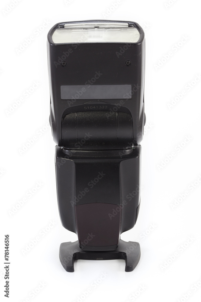 Camera flash light isolate on white background