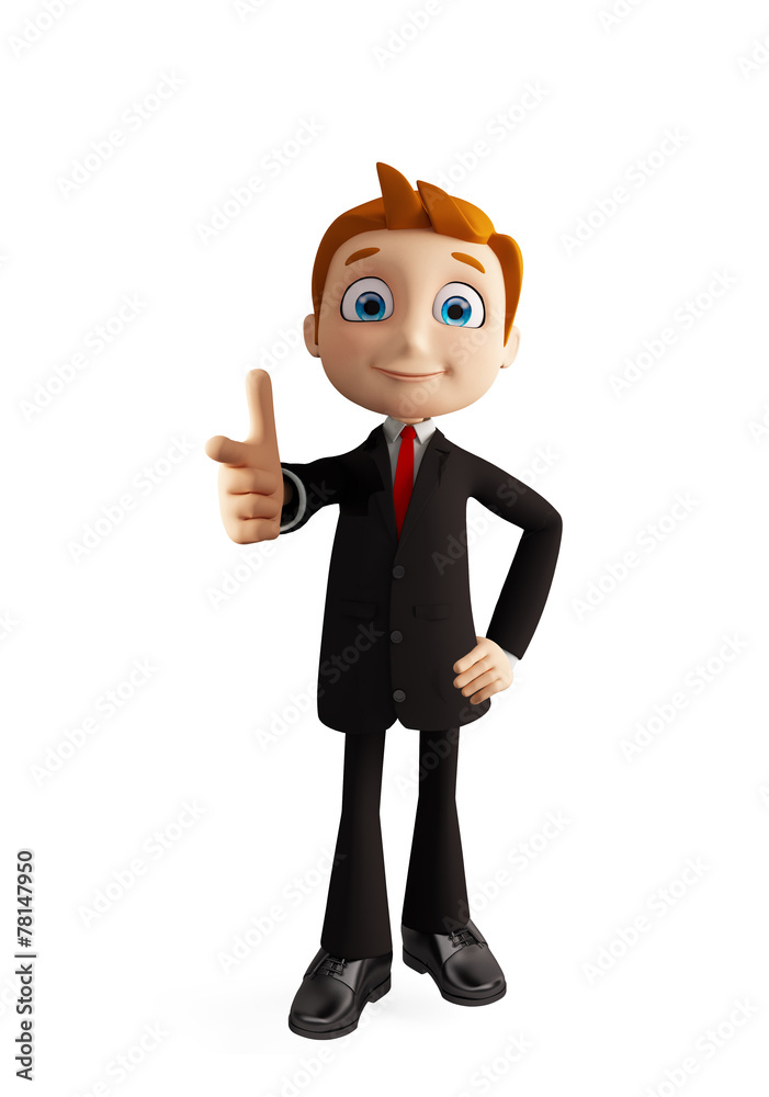 businessman with pointing pose businessman with pointing pose