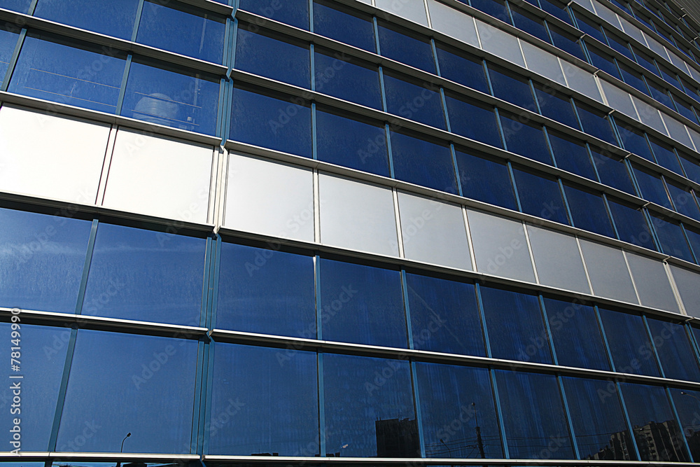 facade of a modern building, glass, windows, concrete facade of a modern building, glass, windows, concrete