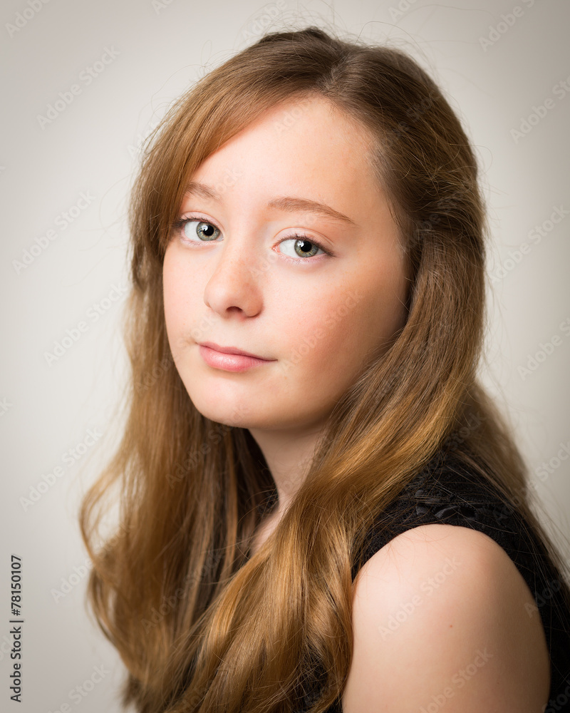 Portrait Of A Beautiful Ginger Teenage Girl Portrait Of A Beautiful Ginger Teenage Girl