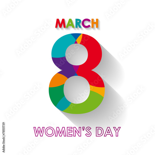 Vector sign 8 march, women's day