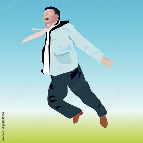 jumping man