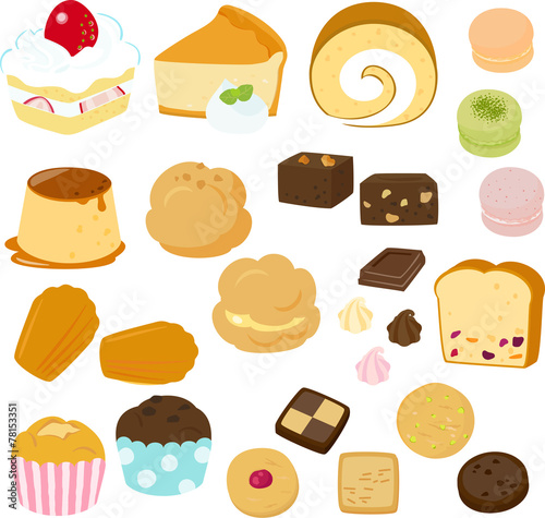 ケーキと洋菓子