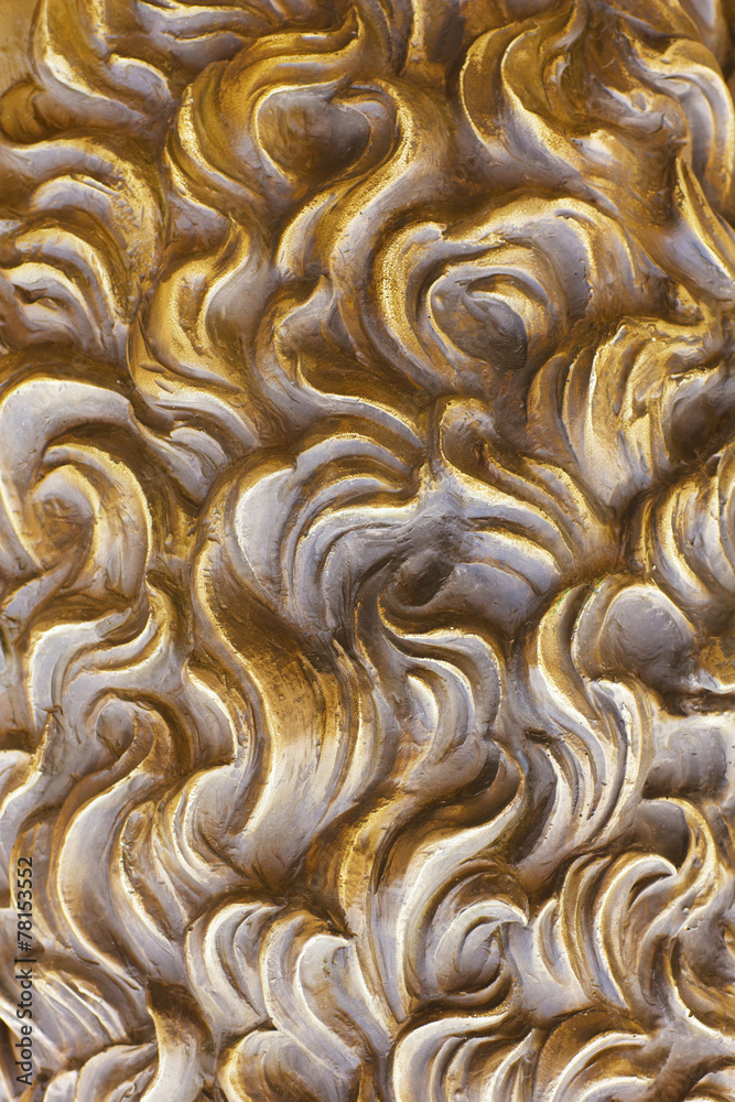 Background from yellow smooth decorative plaster - Stock Image