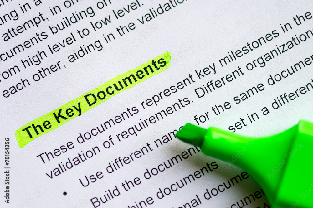 the key documents the key documents