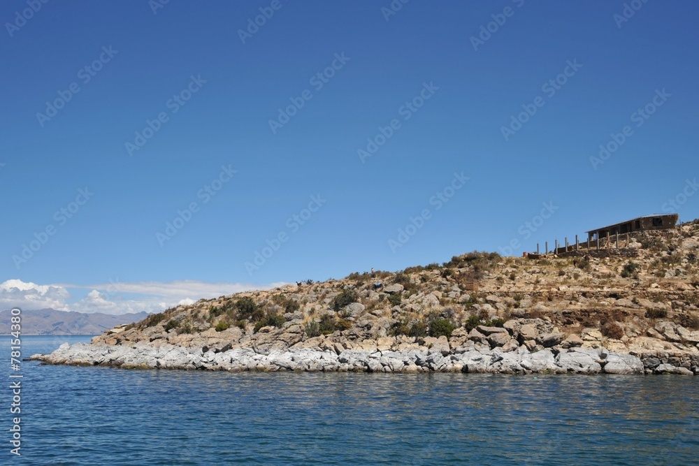 Sun island is located on lake Titicaca.