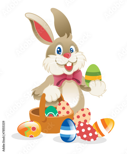 Easter Rabbit. Vector illustration