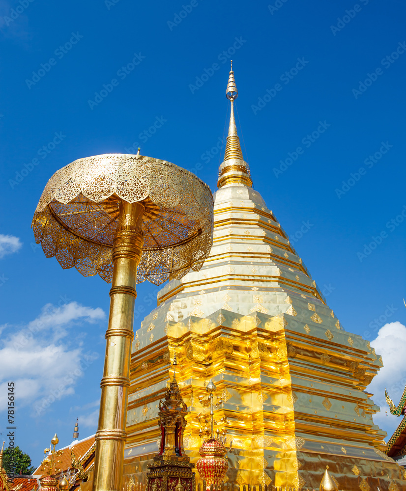 Fototapeta premium Beautiful temple in Chiang Mai. Thailand. Doi Suthep