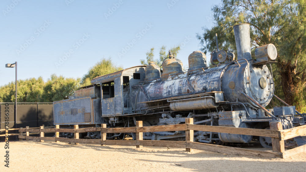 Naklejka premium Historic locomotive in Death Valley National Park