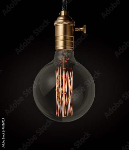 Valokuva Vintage incandescent Edison type bulb