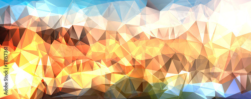 Colorful Polygonal Mosaic Background