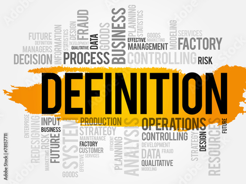DEFINITION word cloud, business concept