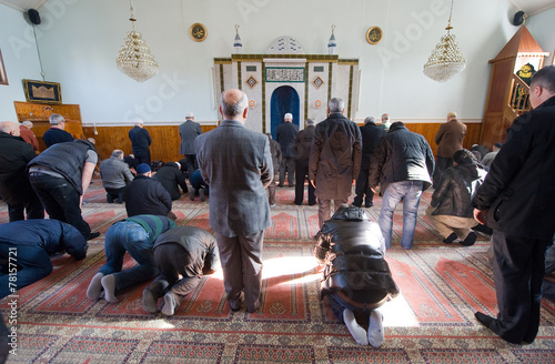 Konstfotografi Praying in mosque