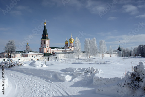 Iversky monastery in the snow