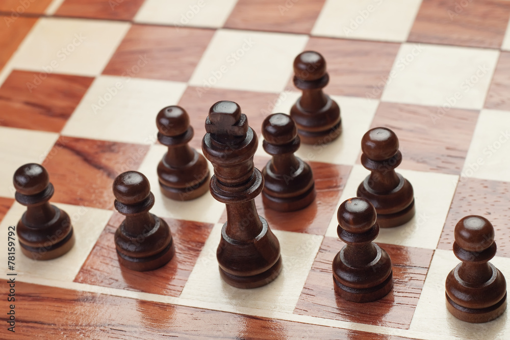 chess strategy concept on grey background chess strategy concept on grey background