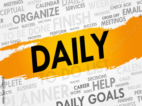 DAILY word cloud, business concept