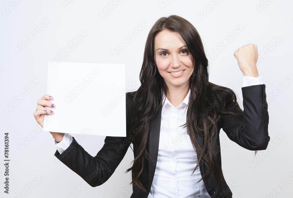 A business woman, isolated on white background A business woman, isolated on white background