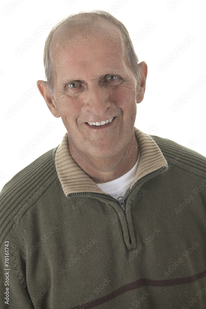 Obraz premium A man portrait around 60 years who smiling