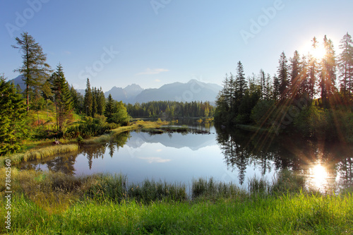 Lake in Slovakia mountain, Strbske pleso © TTstudio