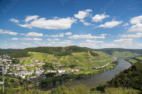 Fototapeta Naklejka Na Ścianę i Meble -  Landscape with the river Moselle in Germany
