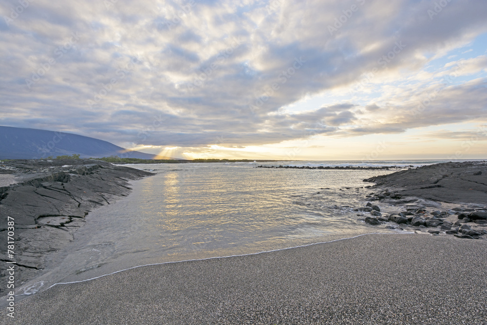 Sunset on a Remote Island