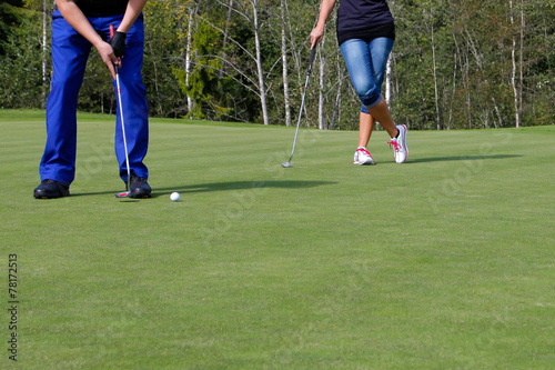 Golf, going for the hole © michael715