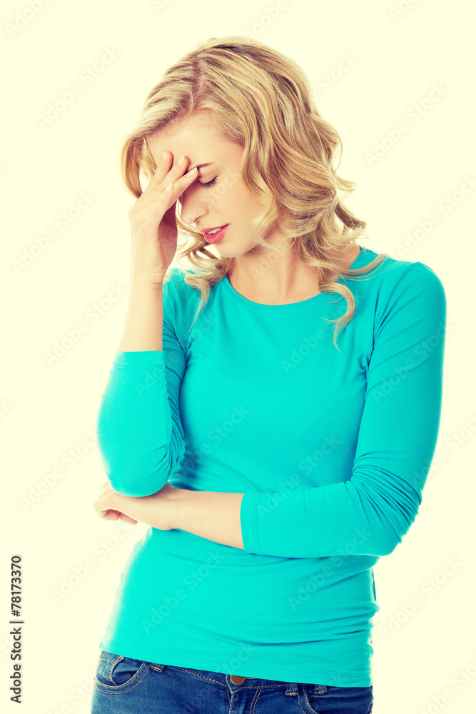 Worried woman Worried woman