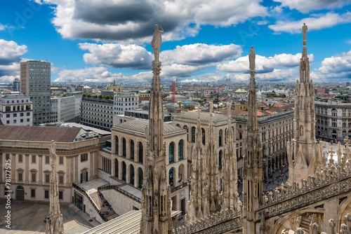 View from Milan Cathedral (Duomo). Milan, Italy © Ekaterina Belova