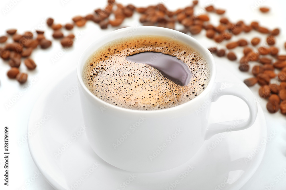 Fototapeta premium Cup of coffee close-up