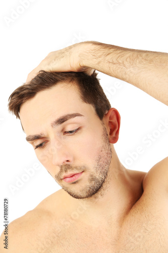 Handsome young man isolated...