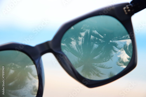 Sunglasses at the beach