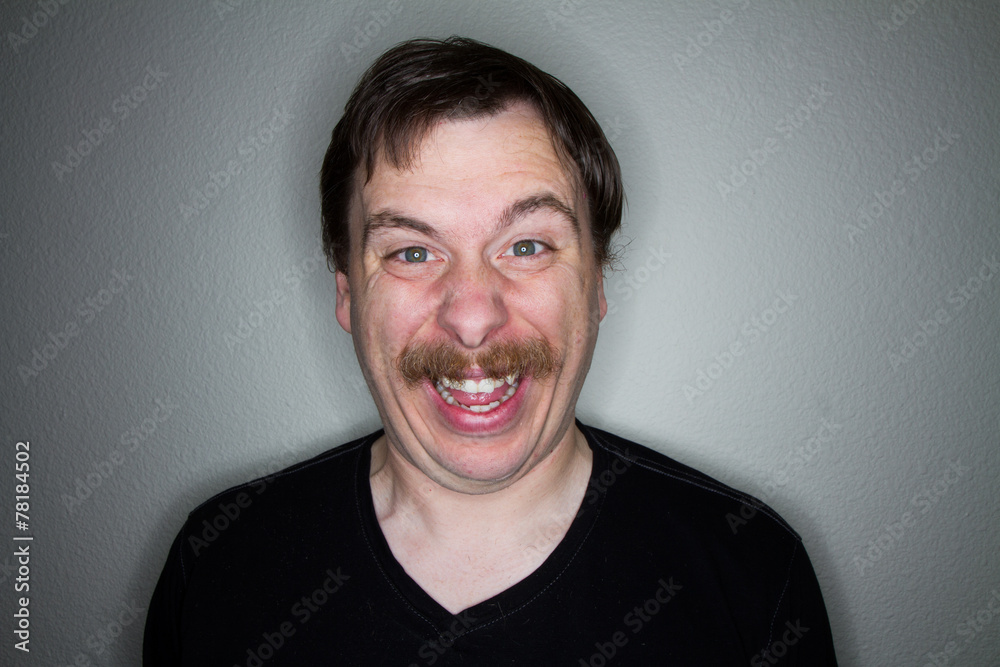 what a smile by a this creepy guy Stock Photo | Adobe Stock