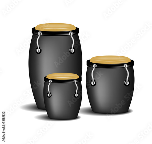 Congas band in black design