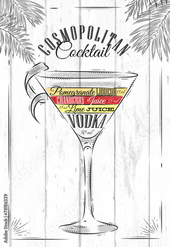 Cosmopolitan cocktail