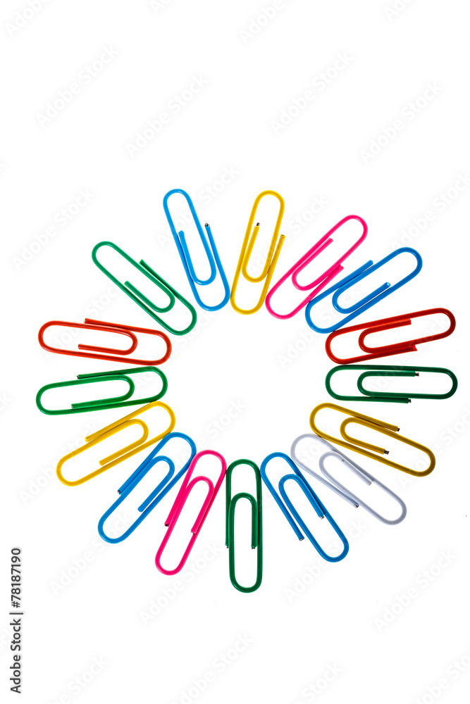 multicolored paper clips multicolored paper clips