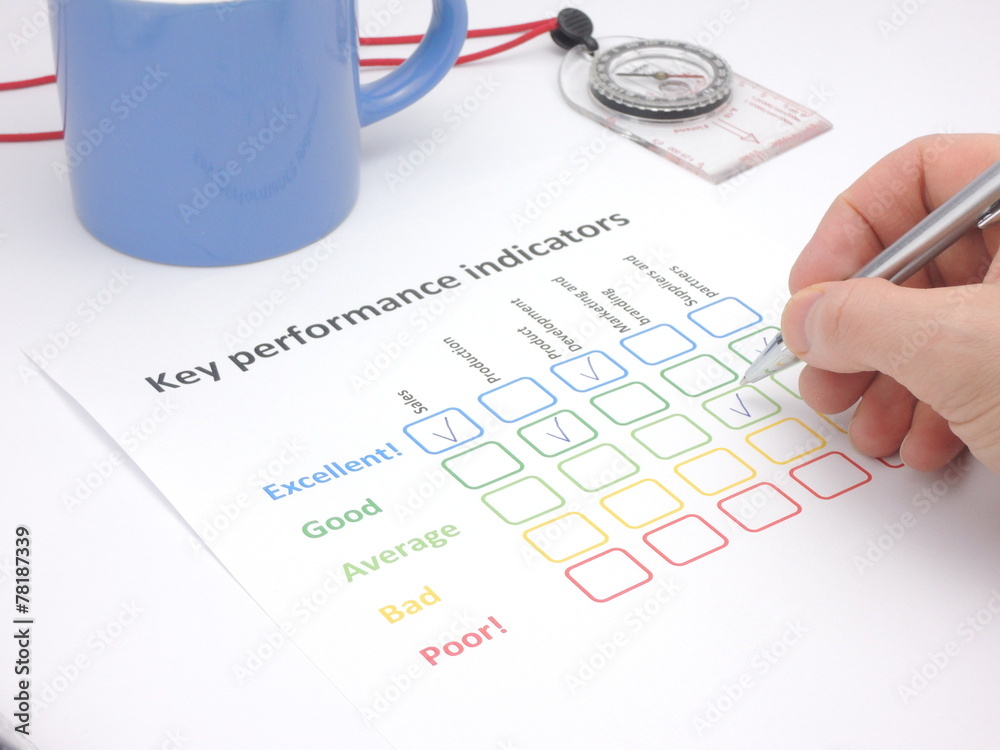 Assessment of key performance indicators Stock Photo | Adobe Stock