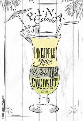 Pina Colada cocktail