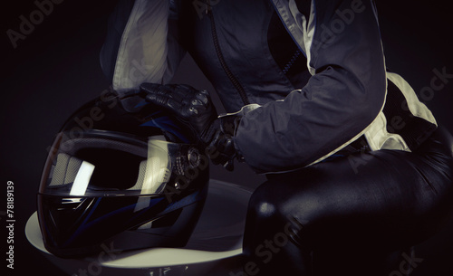 Image of motorcyclist photo