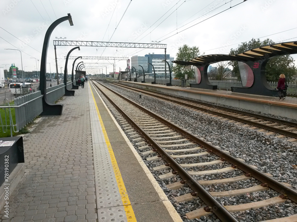 Naklejka premium Railway arrow