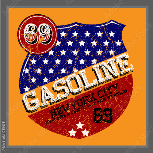 Vintage Gasoline & Motor oil | T-shirt Printing